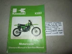 Kawasaki KX80-A2-B2 Owners Manual And Service , 99920-1085-01. Fixed Price $28.99.