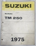 1975 Genuine Suzuki Parts Manual Catalogue Oem Book Mx. Fixed Price $49.88.