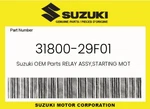 Suzuki Genuine Relay Assy,starting Motor 31800-29F01. Fixed Price $74.72.