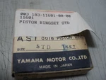 1968 Yamaha YAS1C Rings Standard P/n 183-11601-00. Fixed Price $29.99.