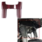Red Carbon Fiber Upper Front Fork Slider Tube Cover Harley 14-25 Touring Flh. Fixed Price $199.95.
