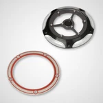 Edge Cnc Cut Clarity Hole Derby Cover For Harley Big Twin Softail Fatboy 06-15. Fixed Price $48.72.