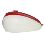Triumph T120R TR6 650CC White Painted & Red Stripe Steel Petrol Fuel Tank +cap. Fixed Price $331.50.