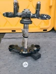 1971-77 Suzuki Oem TS250 TS400 TM400 Upper & Lower Tripple Trees Steering Stem. Fixed Price $80.00.