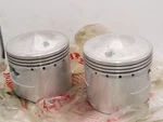 Nos Honda CB450 Genuine Engine Pistons Set 0.25 O/s Oversize 13102-283-000. Fixed Price $134.99.
