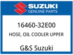 Suzuki Oem Part 16460-32E00 Hose,oil Cooler,upper. Fixed Price $167.27.