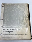 Harley Davidson 1980 Confidential Retail Price Book Oem 99420-80B Robison Hd Amf. Fixed Price $24.99.