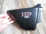 1982 Kawasaki Kz 750 Ltd Black Right Side Cover Panel With Emblem 36001-1096 C1. Fixed Price $55.00.