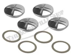 Triumph 350 500 650 Unit Twins Billet Alloy Valve Cover Set (4) Pn# 70-4610. Fixed Price $64.48.
