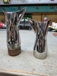 Harley Slip Muffler Pipe Tip Shark Fin Fish Tails Extensions.. Fixed Price $100.00.
