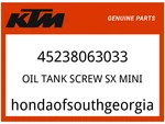 Ktm Oem Part 45238063033 Oil Tank Screw Sx Mini. Fixed Price $14.89.