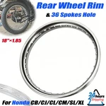 18" Rear Wheel Rim 36 Spokes Hole For Honda CB160 CB250 CB350 XL175 SL350. Fixed Price $75.99.