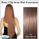 24" Indian Clip 100% Human Remy 7PCS/120G Hair Extensions Black/brown/blonde. Fixed Price $163.92.