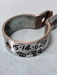 Husqvarna 250/390/430/500 Exhaust Clamp (40MM) 80-84 Used Oe P/n 15-14-624-01. Fixed Price $22.00.