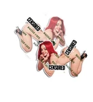 Girl Sticker Scarlett Hottie Sexy Babe Nose Art Decal 2PK. Fixed Price $19.99.