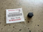 Kawasaki Oem Tray Plug Black Standup Cap. Fixed Price $19.99.