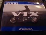 Honda VTX1300C 2009 Oem Owners Manual #31MEM630 Operators Booklet. Fixed Price $35.00.
