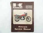 Kawasaki Service Manual 1981 Kz 1000/1100 Part 99924-1026-01 B14713. Fixed Price $30.60.