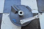 Q99 1988 Yamaha Oem Rear Brake Backing Plate Shoes Drum Hub. Fixed Price $69.97.