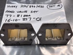 Husqvarna 250/390/430CR/XC Reed Valve Block (set 4) 77-81 Era P/n 16-10-357-01. Fixed Price $55.00.