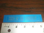 Vtg Harley King Of The Highway Nos Blue Silver Decal Saddlebag Shovelhead Flh. Fixed Price $34.99.