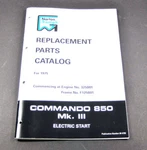Norton Commando Parts Book Spares Mkiii 1975 850 Electric Start 00-5756 Oem. Fixed Price $39.99.
