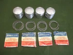 Kawasaki KZ900 Z1900 Pistons & Rings Set Std Nos Oem 13001-054 13008-038. Fixed Price $381.65.