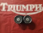 Triumph Smiths Used Set Speedo 5001/00A & Tach 3001/02A With Mounting Bracket. Fixed Price $150.00.