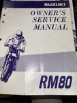 Oem Suzuki RM80 Owner Service Manual 99011-02B73-03A 1996-1997. Fixed Price $14.95.