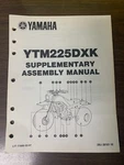 Used Yamaha Supplementary Assembly Manual 1983 YTM225DXK LIT-11666-03-81 OMB2. Fixed Price $29.92.