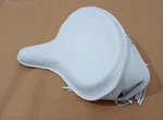 Solo Seat Harley White Leather Skirt Knucklehead Panhead Shovel Tc Bobber Fit. Fixed Price $176.49.