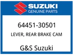 Suzuki Oem Part 64451-30501 Lever, Rear Brake Cam. Fixed Price $22.43.