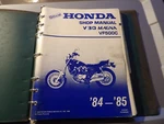 Honda V30 Magna VF500C 1984-1985 Binder Factory Shop Owner's Manual 61MJ801. Fixed Price $79.99.