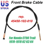 Front Brake Cable For Honda CT90 Trail 1970-1978 K2 K3 K4 # 45450-102-010. Fixed Price $12.21.