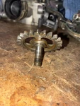 04-09 Oem Kawasaki KX250F (04-06 Suzuki RMZ250) Oil Pump Drive Shaft Gear Set. Fixed Price $39.00.