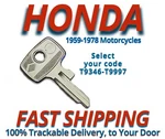 Honda Motorcycle Keys Replacement Cut Your Code T9364 -T9997. Fixed Price $12.99.