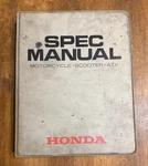 Honda Spec Manual Motorcycle Scooter Atv 1988-1991 S0641 Binder Shop. Fixed Price $44.86.
