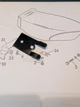 Harley Dual Seat And Boat Tail Bracket Clip PN52117-61. Fixed Price $25.00.