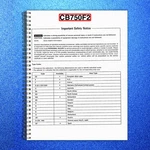 Honda CB750F2 Motorcycle Service Manual 1992 - Steel Wire Bound Tough Covers. Fixed Price $28.02.