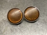 Oem Kawasaki H1 F3 F4 F5 F8 G3 G4 A1 A7 W1 W2 Fuel Gas Tank Side Reflector Vtg. Fixed Price $29.00.