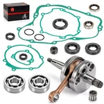 Engine Rebuild Kit, Crankshaft, Bearing, Gaskets For Kawasaki KX80 KX85 KX100. Fixed Price $165.00.