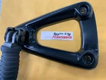 T2081062 Triumph Rear Footrest Hanger And Footpeg R1-2. Fixed Price $100.00.