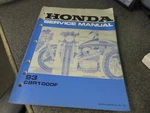 Honda Factory Service Manual 1993 CBR1000F 61MZ200. Fixed Price $22.48.