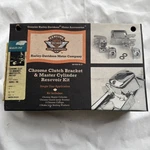 Harley-davidson Black Clutch Bracket Master Cylinder Reservoir Kit. Fixed Price $100.00.