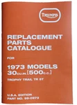 Triumph Trophy TR5T Adventurer Parts Book 1973 Usa Fully Illustrated Edition. Fixed Price $20.07.