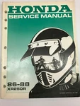 Honda XR250R 1986-88 Service Manual Genuine 61KT102. Fixed Price $39.95.