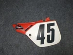 1989 Honda CR125R CR250R CR500R Left Side Number Plate Plastic. Fixed Price $39.99.