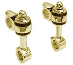 3-1/2" Tall "flanders" Type Dog Bone Risers For Harley Springers 1936 1957. Fixed Price $208.00.