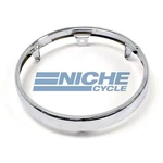 Kawasaki Kz 7" Chrome Headlight Shell Rim Only 23006-038. Fixed Price $25.00.