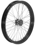 New 21X2.15 Black Antique Style 40 Spoke Front "spool Wheel" For Harley Davidson. Fixed Price $279.95.